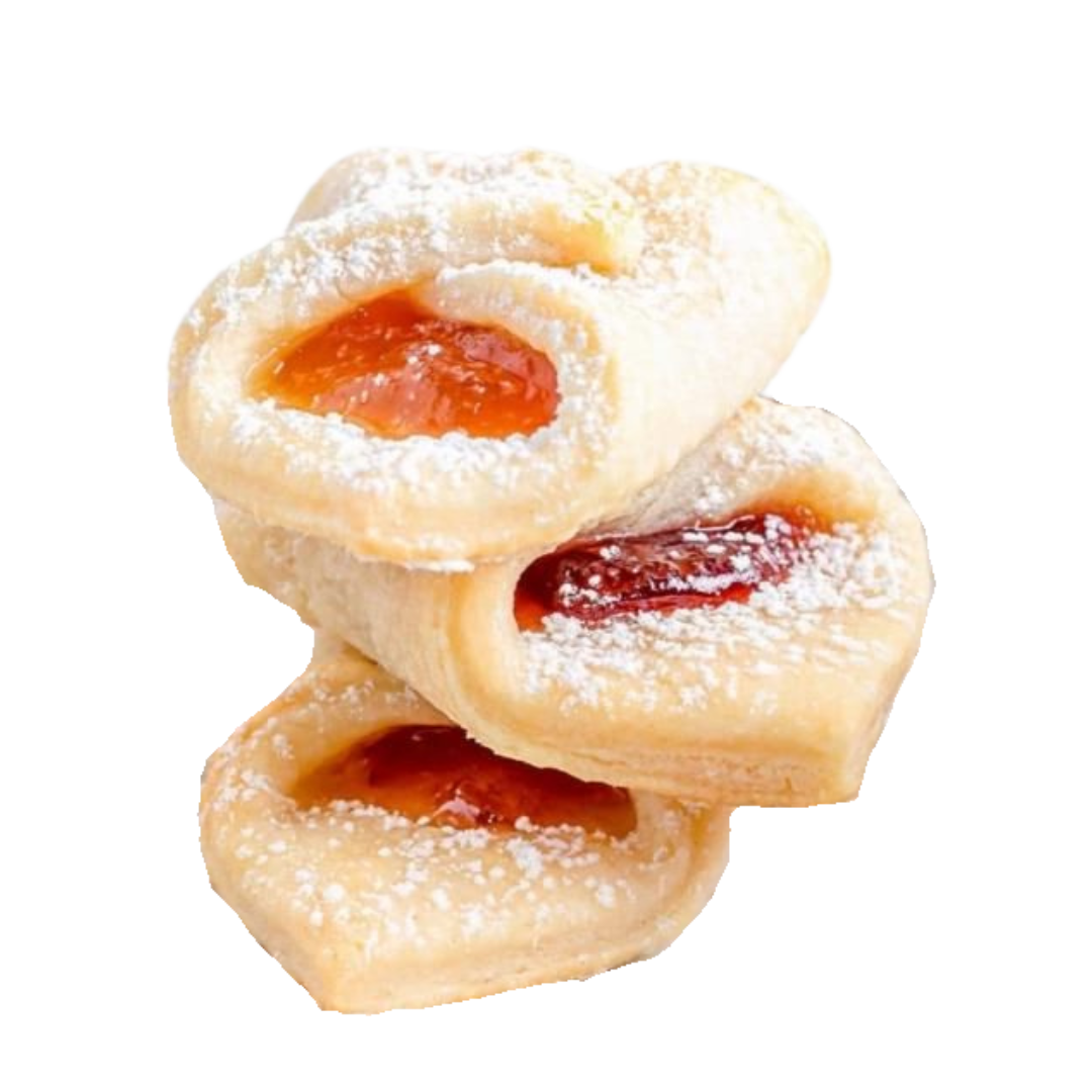 Heart-Shaped Kolaczki Cookie Box (20 Count)