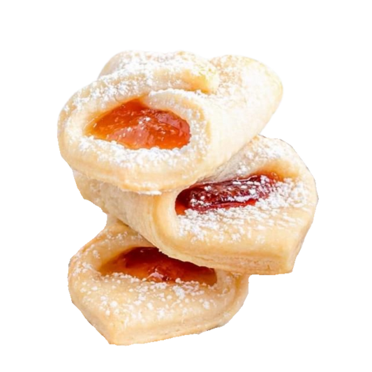Heart-Shaped Kolaczki Cookie Box (20 Count)